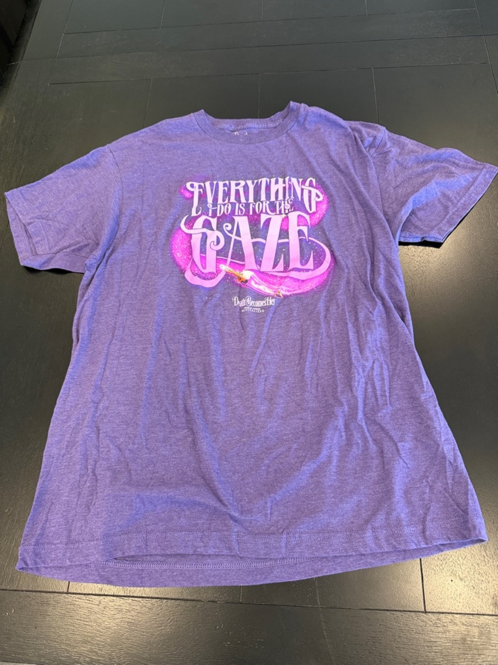 Official Death Becomes Her Musical "For The Gaze" Graphic Tee - XL